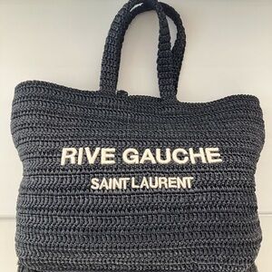 Saint Laurent Rive Gauche Black Tote Bag